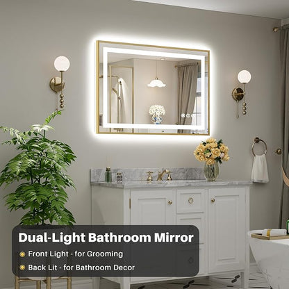 44x30 Inch LED Bathroom Mirror - Image 3