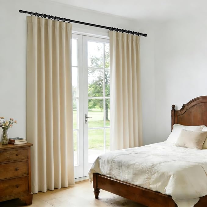 Room Divider Blackout Curtain Track Curtains Wall Dividers Panels Screen - Image 5