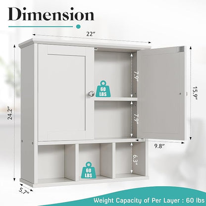 Bathroom Wall Cabinet, Bathroom Cabinet Wall Mount - Image 3