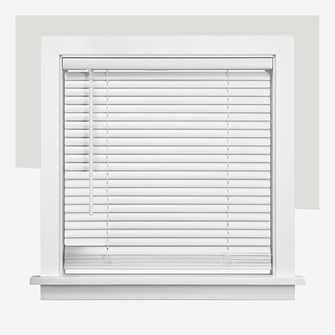 CHICOLOGY Cordless Mini Blinds for Indoor Windows, 36.75" W x 60" H, Light by CHICOLOGY