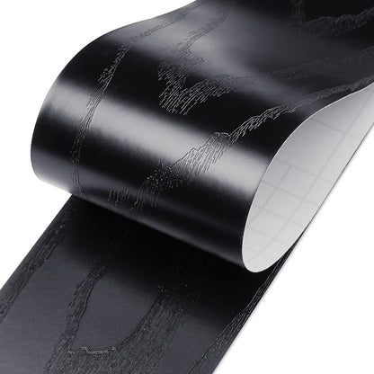 LaCheery Black Wood Mirror Frame Border Peel and Stick Mirror Border Tape Black - Image 2