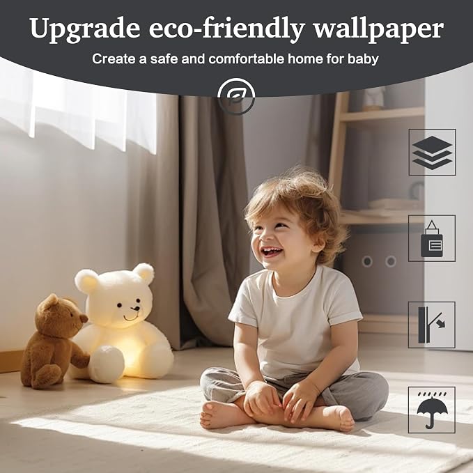 Dimoon 17.7''x236'' Peel and Stick Wallpaper Dark Grey Contact Paper - Image 5