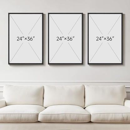 Large Framed Modern Abstract Wall Art - Image 3