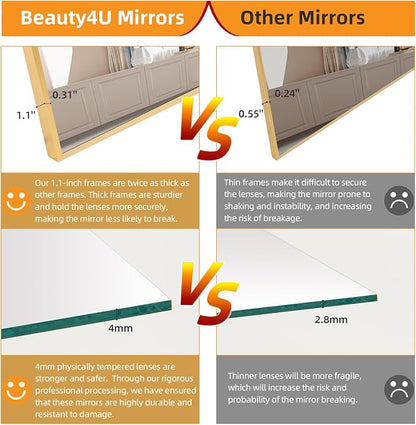 Beauty4U 59" x 16" Tall Full Length Mirror - Image 5