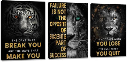Motivational Wall Decor Art Inspirational Canvas Poster Print Inspiring Quotes by Kuiluuye