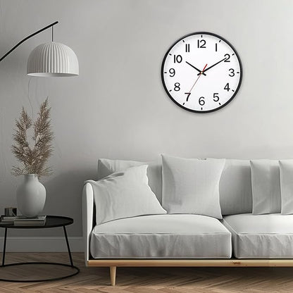 Wall Clocks Battery Operated 8 inch Modern Wall Clock, Silent Non Ticking Wall - Image 6