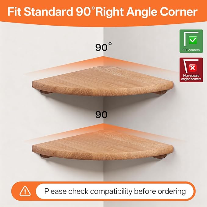 Gieanoo Floating Corner Shelves - Image 8