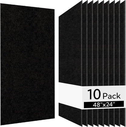 Olanglab Acoustic Wall Panels 10 Pack, 48 x 24 per Acoustic Panels Sound by Olanglab