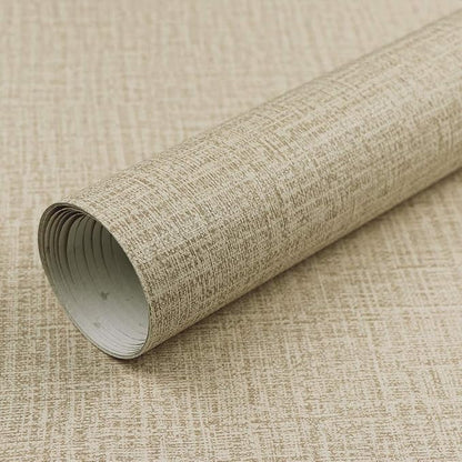 TANONE Khaki Contact Paper Peel and Stick, Grasscloth Beige Wallpaper Self - Image 7