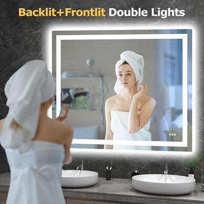 Hivone 48X40 LED Bathroom Mirror - Image 2
