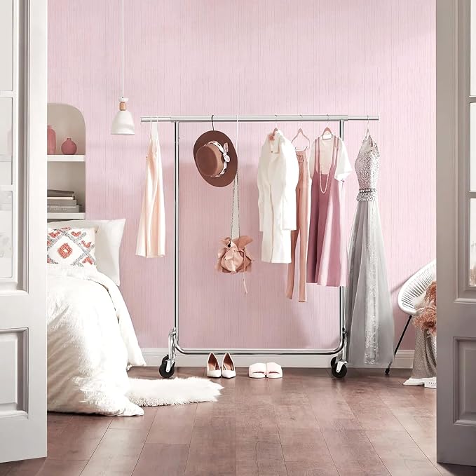 Pink Grasscloth Peel and Stick Wallpaper - Image 7