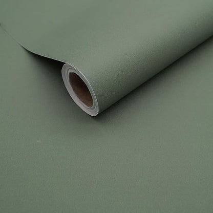 Yancorp 16"x394" Matte Sage Green Peel and Stick Wallpaper Removable Contact by YancorpHomeDecor