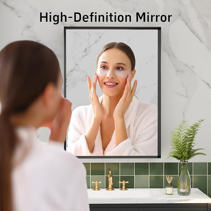 20”x 28” Black Bathroom Mirrors - Image 3