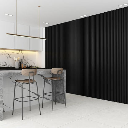 8-Pack WPC Wall Panels 108’’ x 6.1’’ 3D Slat Wall Panel Acoustic Wall Paneling - Image 4