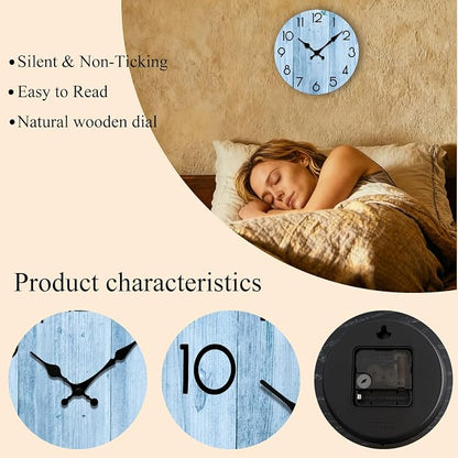 Wall Clock, Modern Wall Clocks Battery Operated, Silent Non Ticking Clock - Image 2