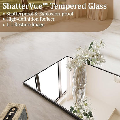 Koonmi 56"x21" Floor Mirror Full Length, Bedroom Floor Body Mirror - Image 2