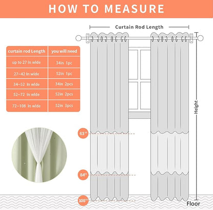 XiDi Green Curtains for Bedroom, Girls Room Blackout Curtains, Kids Room - Image 9