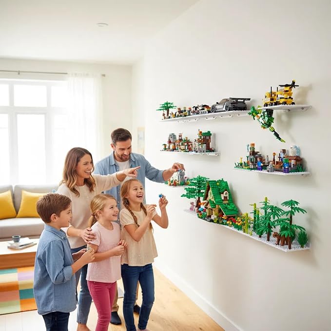 LRANFOW 6 Pack Wall Display Shelves - Image 7