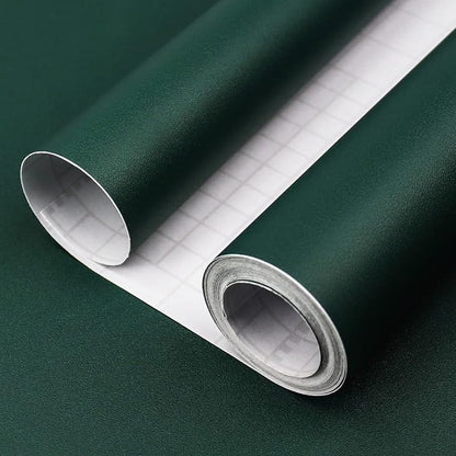 Dark Green Peel and Stick Wallpaper, 15.7 X 315 inches Renter Friendly Wallpaper by Consine