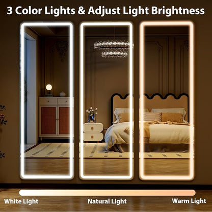 Full Length Mirror with LED Lights, LED Mirrors Full Length Floor Mirror Full - Image 4