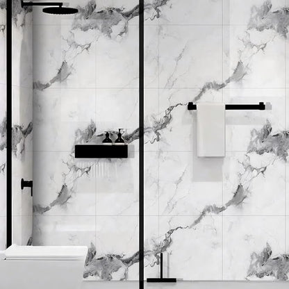 Chejiaye 22pcs Marble Peel and Stick Backsplash Waterproof Washroom Wall Panels - Image 3