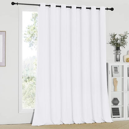 NICETOWN Sliding Door Curtains for Patio, Wide Width Drape, Vertical Curtains - Image 2