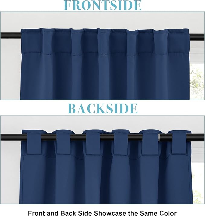 RYB HOME Blackout Curtains for Bedroom, Window Shades Thermal Insulating - Image 6