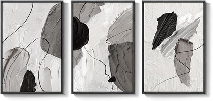 Large Framed Modern Abstract Wall Art - Image 9