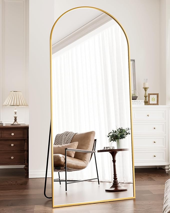 Full Length Mirror, Oversized Standing Mirror, Hanging or Leaning Against Wall by ZMYCZ