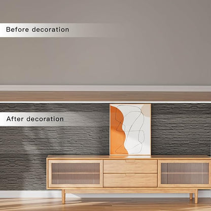 3D Wall Panels - 4PCS 47.2"x23.6" Faux Stone Peel and Stick Wall Covering - MCM - Image 6