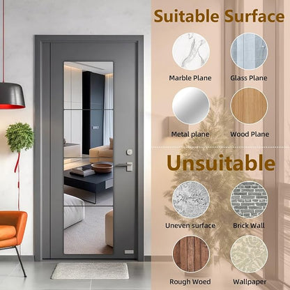 Stick on Small Mirror for Wall Decor Plastic Non Glass Sticky Kids Safety - Image 3