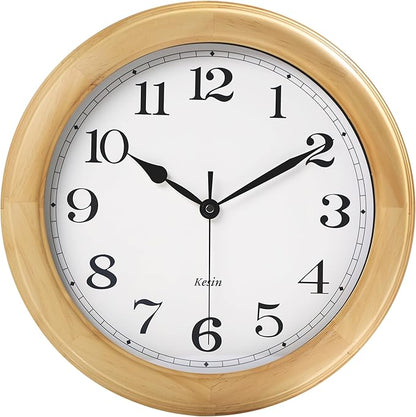 Kesin Wooden Wall Clocks 14 Inch Silent Wall Clock Large Decorative Battery - Image 2