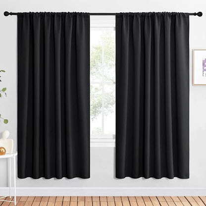 NICETOWN Black Blackout Curtain Blinds by NICETOWN