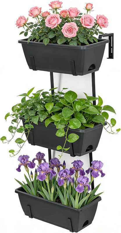 OYEAL Railing Planter Box Outdoor Deck Railing Planter Boxes Window Boxes - Image 3