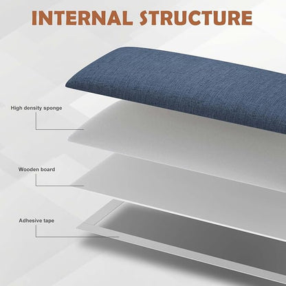 IFNOW Upholstered Peel and Stick Wall Panels, Soundproof 3D Headboard - Image 3