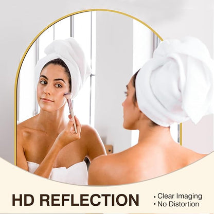 FICTOR Bathroom Mirror for Wall, Arched Vanity Bathroom Mirror for Over Sink - Image 4