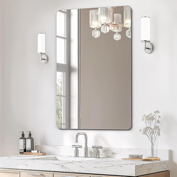 USHOWER Frameless Bathroom Mirror by USHOWER