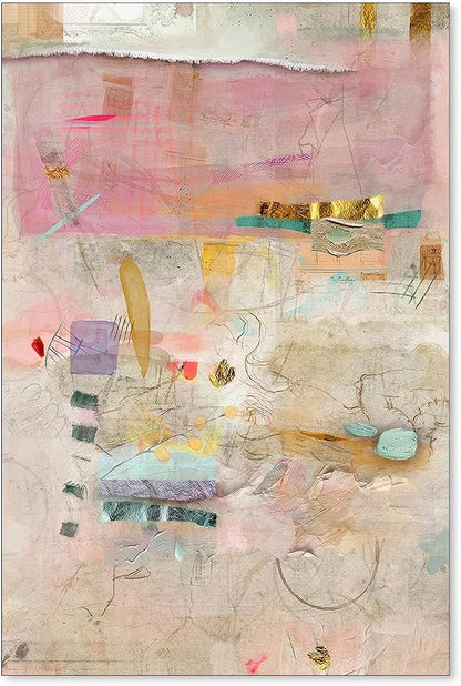 Medpol Abstract Modern Watercolor Painting Wall Art Trendy Vibrant Pastel by Medpol