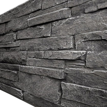 EverStone Acadia Ledge Faux Stone Panel, Graphite Color - Image 7