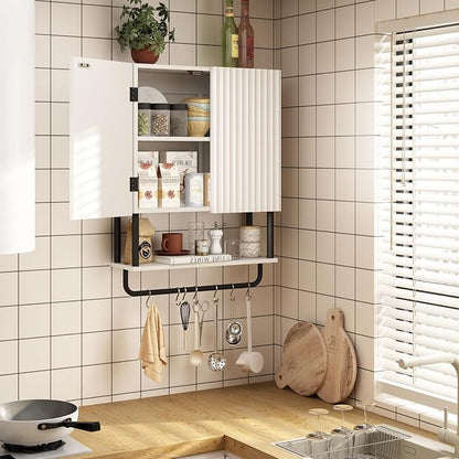 RUSTOWN Fluted Bathroom Wall Cabinet - Image 5