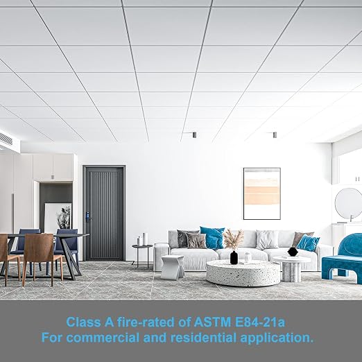 Art3d 12-Pack Smooth Drop Ceiling Tile 2ft x 2ft - Image 6