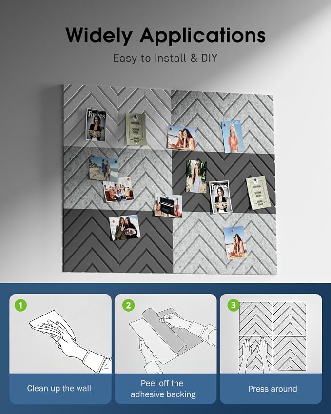 Sound Proof Foam Panels for Walls, 18 Pack Self-Adhesive Acoustic Panels - Image 7