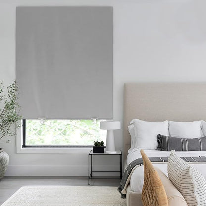 LazBlinds 100% Blackout Roller Shades, No Tools No Drill Cordless Blinds - Image 5