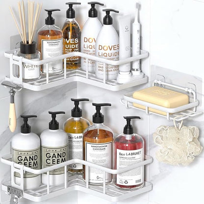 YASONIC Shower Caddy Corner, No Drilling Shower Organizer Corner by YASONIC