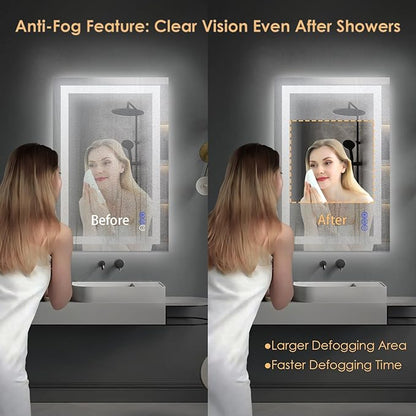 16×24 inches LED Bathroom Mirror, Bathroom Vanity Mirror - Image 5