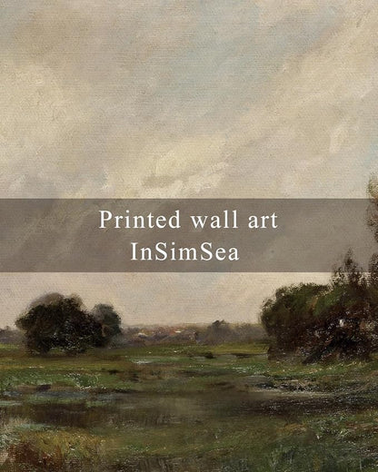 InSimSea Framed Canvas Wall Art, Vintage Landscape Art - Image 6