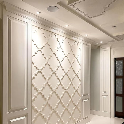 Yalikop 6 Pcs 3D 12inch Wall Panels Premade Wainscoting Kits Large Art - Image 5