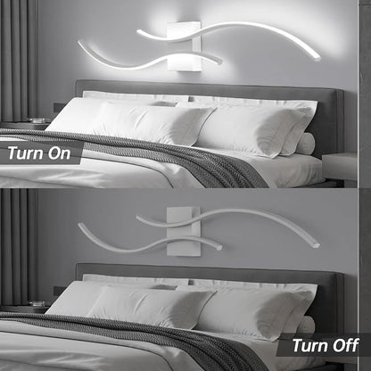 CANEOE Modern Wall Sconce, 39inch Wave Design Indoor Wall Lamp - Image 4