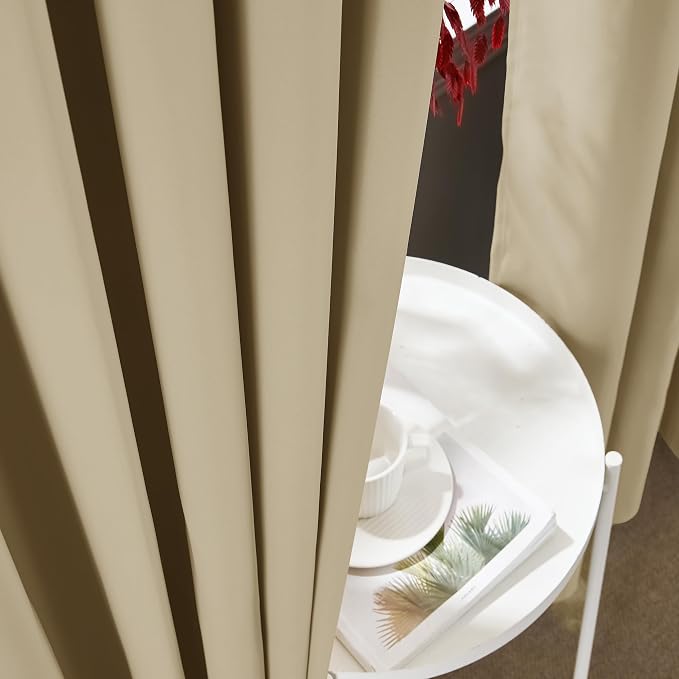 RYB HOME 100% Blackout Sliding Door Curtain, Extra Wide Room Divider Curtain - Image 4