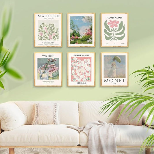 QIAOMICS Colorful Flower Market Wall Art Prints Abstract Matisse Wall Decor - Image 2